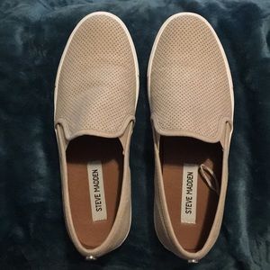 Faux suede Steve Madden boat shoes - zarayy sand